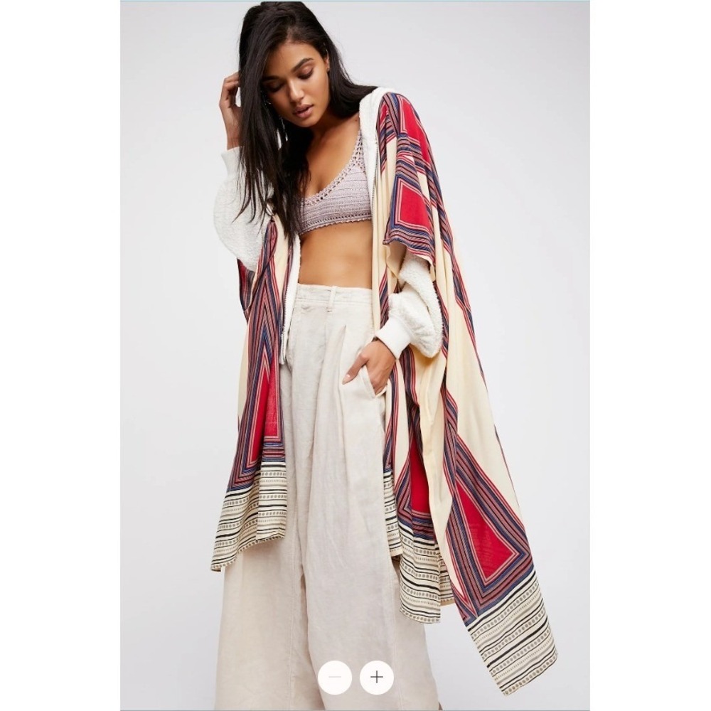 Free People One Size Boogie Nights Geo Printed Kimono Duster SOLD OUT